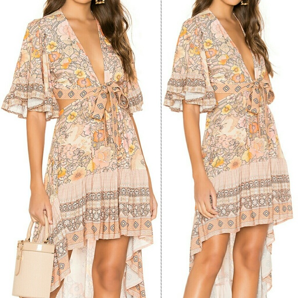 New spell revolve amethyst bambi maxi blush gown L - Picture 3 of 8